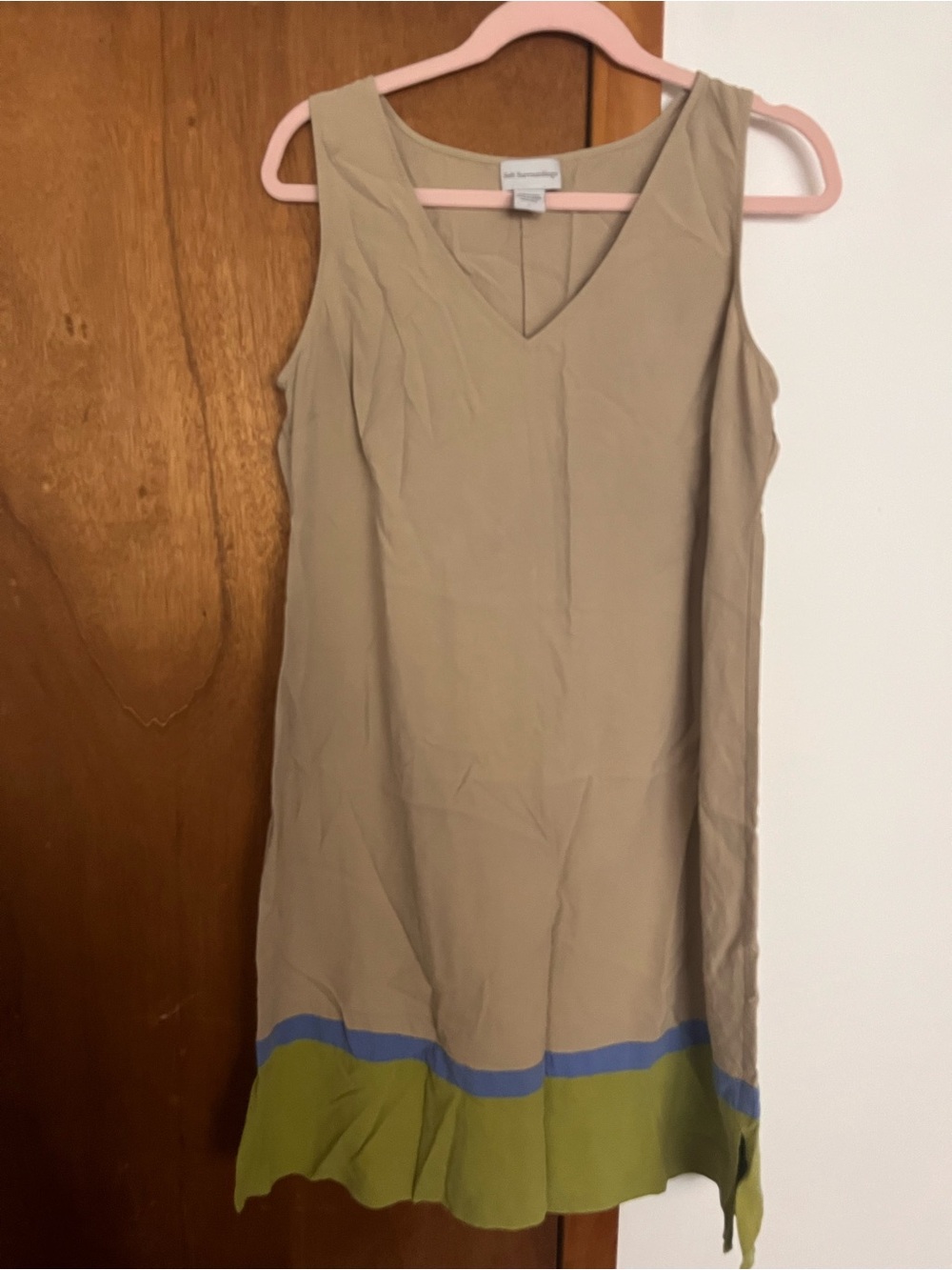 Soft Surroundings 100% Silk Sleeveless Dress